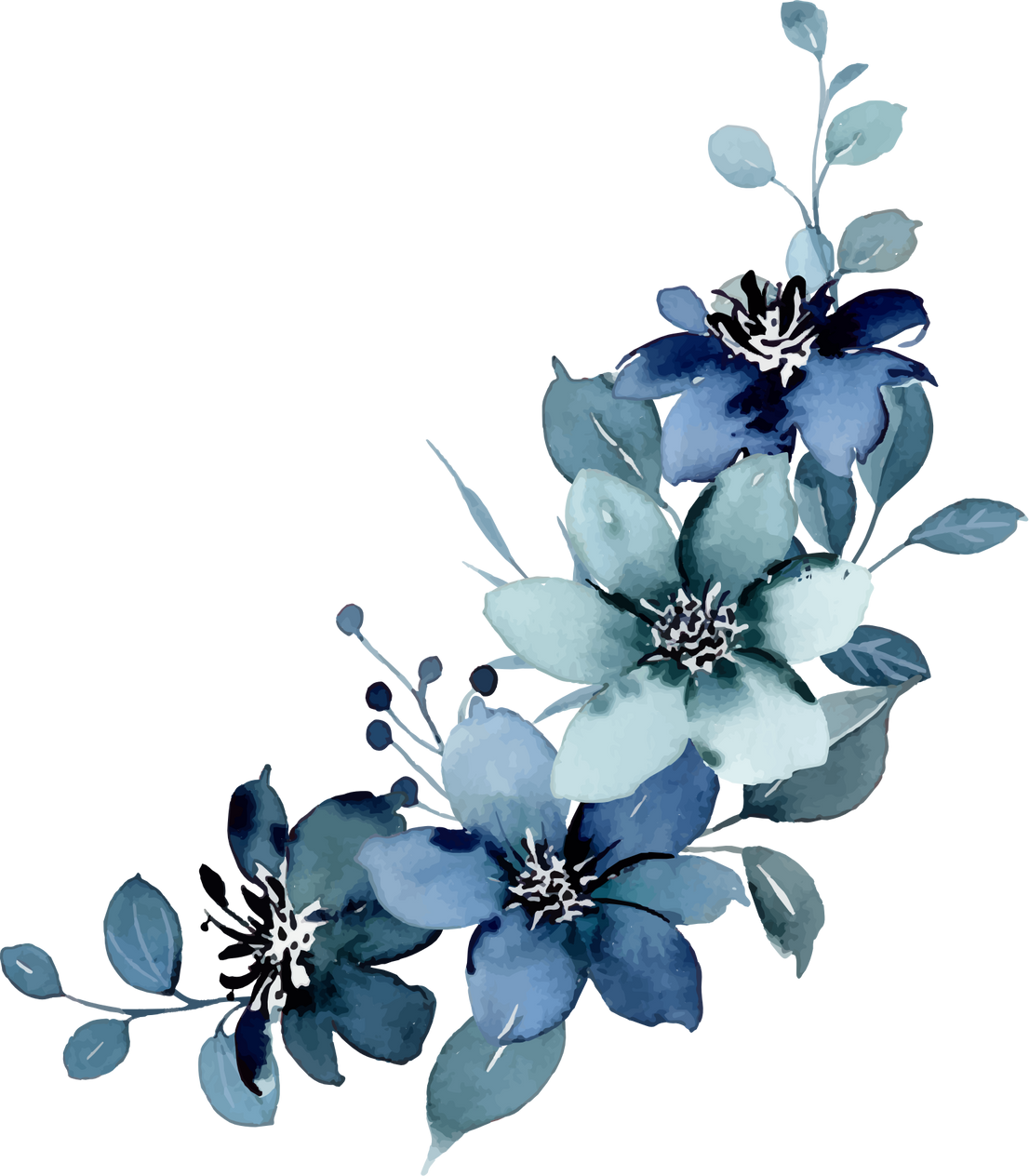 blue flowers